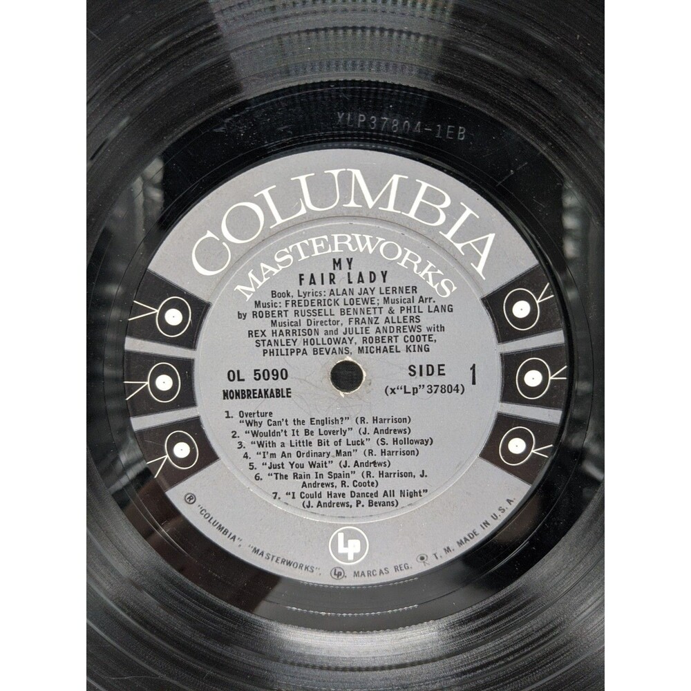 Rex Harrison Julie Andrews My Fair Lady Vinyl Record